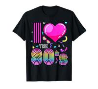 Me encantan los 80 I Heart The 80 Tie Dye Colorido de los 90 Camiseta