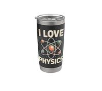 Me encantan los amantes de la ciencia atómica de la física Vaso térmico de acero inoxidable de doble pared