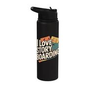 Me encantan los artistas apasionados del storyboard Stainless Steel Insulated Water Bottle