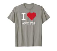 Me encantan los Artistas, me encantan los Artistas Camiseta, Hombre, Pizarra, L