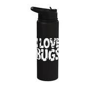 Me encantan los bichos, espeluznantes y rastreros, la diversión de los insectos Stainless Steel Insulated Water Bottle