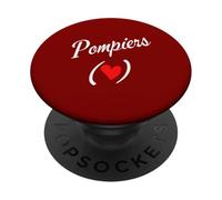 Me encantan los Bomberos | Bombero Volunteer Socorro Bombero PopSockets PopGrip Adhesivo