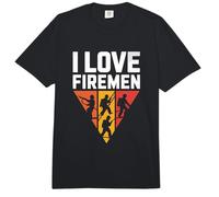 Me encantan los Bomberos, el Coraje, los héroes Valientes Comfort Colors Adult Heavyweight T-Shirt