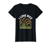 Me encantan los Campos saludables de Granos de arroz Camiseta gráfica económica