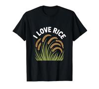 Me encantan los Campos saludables de Granos de arroz Camiseta gráfica económica