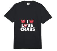 Me encantan los cangrejos Ocean Marine Life Lovers Comfort Colors Adult Heavyweight T-Shirt