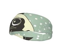 Me encantan los carlinos. Diadema para hombre y mujer. Diadema para correr. Cinta para el gimnasio que absorbe el sudor.