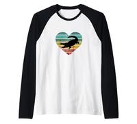 Me encantan los cocodrilos en África corazón Desierto Safari cocodrilo Camiseta Manga Raglan