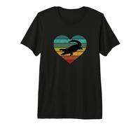 Me encantan los cocodrilos en África corazón Desierto Safari cocodrilo Camiseta Premium