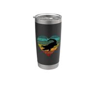 Me encantan los cocodrilos en África corazón desierto safari cocodrilo Vaso térmico de acero inoxidable de doble pared