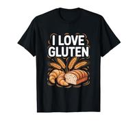 Me encantan los Croissants de Pan de Trigo con Gluten Camiseta gráfica económica