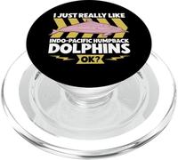 Me encantan los delfines blancos chinos PopSockets PopGrip para MagSafe