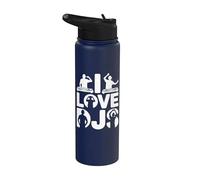 Me encantan los DJs Music Vibes Entusiasta Stainless Steel Insulated Water Bottle