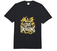 Me encantan los Dragones Comfort Colors Adult Heavyweight T-Shirt