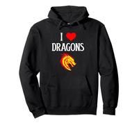 Me encantan los Dragones, me encantan los Dragones, Halloween, Spirit Dragon, Amante Sudadera con Capucha