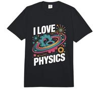 Me encantan los Engranajes de la física y los átomos Entusiasta Comfort Colors Adult Heavyweight T-Shirt