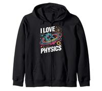 Me encantan los engranajes de la física y los átomos entusiasta Sudadera con Capucha