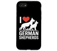 Me encantan los fanáticos de Las Razas de Perros pastores alemanes Carcasa para iPhone SE (2020) / 7/8