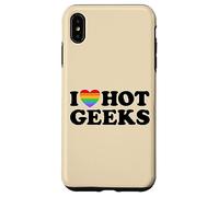 Me encantan los Geeks, Lindo y Divertido, Orgulloso, Gamer, Libro, Nerd, fanático del Fandom Carcasa para iPhone XS MAX