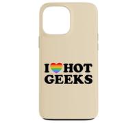 Me encantan los Geeks, Lindo y Divertido, Orgulloso, Gamer, Libro, Nerd, fanático del Fandom Carcasa para iPhone 13 Pro MAX