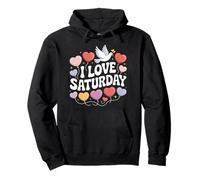 Me encantan los globos en forma de corazón de los sábados, Peace Dove Sudadera con Capucha