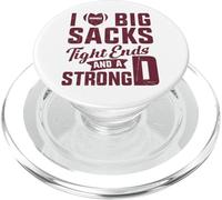 Me encantan los Grandes Sacos Extremos Apretados y el Fuerte Dicho de fútbol D PopSockets PopGrip para MagSafe
