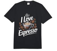 Me encantan los Granos de café Espresso Enthusiast Comfort Colors Adult Heavyweight T-Shirt