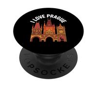 Me encantan los iconos arquitectónicos de Praga PopSockets PopGrip Adhesivo