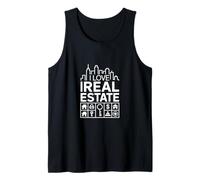 Me encantan los iconos de horizonte de bienes raíces Camiseta sin Mangas