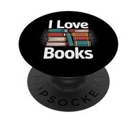 Me encantan los Libros Stack Literatura Entusiasta PopSockets PopGrip Adhesivo