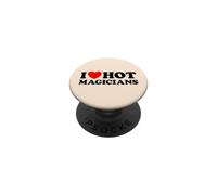 Me encantan los Magos Calientes, Divertidos y sexys, fanáticos del espectáculo de Trucos de Magia PopSockets PopGrip Adhesivo