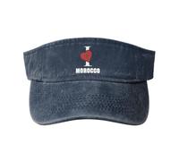 Me Encantan Los Marroquíes. Bandera De Marruecos. Visera Deportiva Gorras Deportivas Superior Vacía Transpirable Visera Sombrero para Pádel Golf Correr