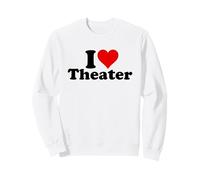 Me encantan los Musicales de Heart Theatre Broadway Sudadera