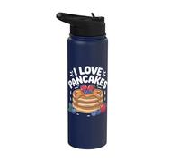 Me encantan los panqueques Cute Berry Stack Fun Stainless Steel Insulated Water Bottle