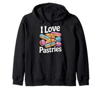 Me encantan los pasteles, Colorful Delight Sudadera con Capucha