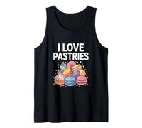 Me encantan los pasteles, coloridas y dulces delicias Camiseta sin Mangas