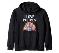Me encantan los pasteles, coloridas y dulces delicias Sudadera con Capucha