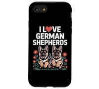 Me encantan los pastores alemanes lindos cachorros Carcasa para iPhone SE (2020) / 7 / 8