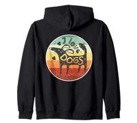 Me encantan los perros Gracioso Lindo Perro Mamá Perro Papá Sudadera con Capucha