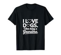 Me encantan los Perros Me Encanta ser Abuela Dog Nana Camiseta