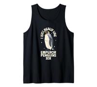 Me encantan los pingüinos emperador Camiseta sin Mangas
