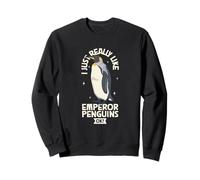 Me encantan los pingüinos emperador Sudadera