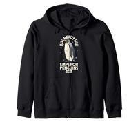 Me encantan los pingüinos emperador Sudadera con Capucha