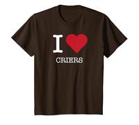 Me encantan los Que lloran, me encantan los Que lloran Camiseta, Niños, Marrón, 8 años