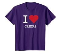 Me encantan los Que lloran, me encantan los Que lloran Camiseta, Niños, Morado, 8 años