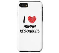Me encantan los recursos humanos con corazón para el personal del departamento de recursos humanos Carcasa para iPhone SE (2020) / 7 / 8