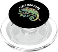 Me encantan los reptiles Camaleón entusiasta PopSockets PopGrip para MagSafe