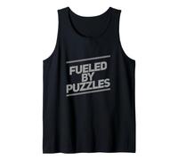 Me encantan los Rompecabezas alimentados por Rompecabezas Citas Divertidas Camiseta sin Mangas