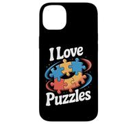 Me encantan los rompecabezas, diseño para entusiastas de los rompecabezas Carcasa para iPhone 14 Plus