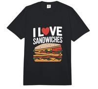 Me encantan los sándwiches Amantes de la Comida Divertida Comfort Colors Adult Heavyweight T-Shirt